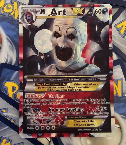 Terrifier Art The Clown Pokemon Card - Picture 6 of 7