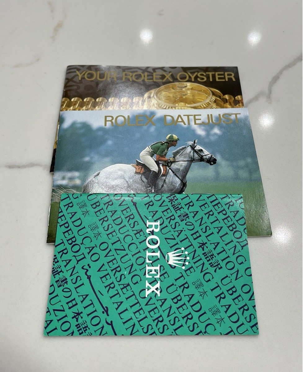 Authentic Vintage Rolex Datejust President Your Oyster 90s Booklet