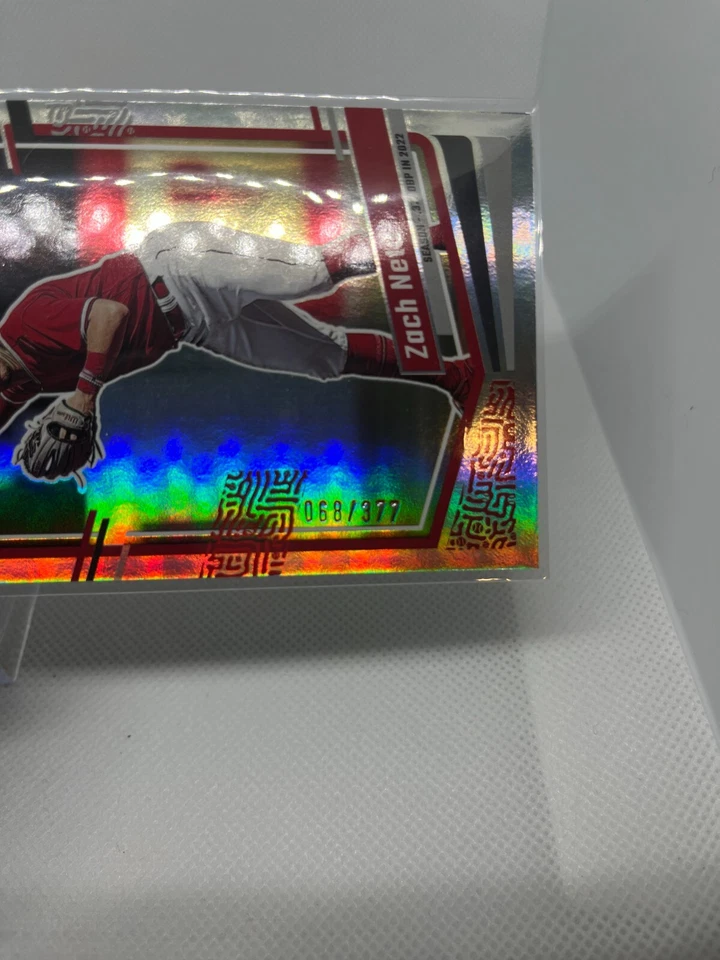 ZACH NETO 2023 Donruss SEASON STAT LINE #'d 068/377 Angels - Image 3 of 3