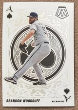 Brandon Woodruff 2022 Panini Mosaic Aces #A-12 Milwaukee Brewers Baseball Insert