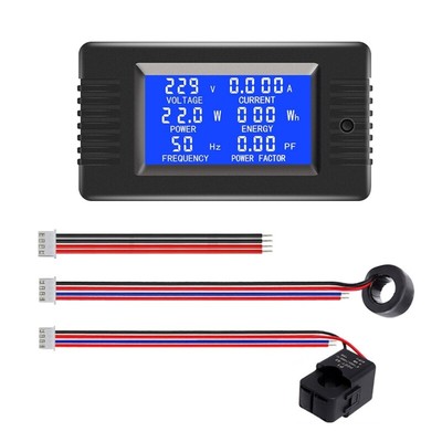 80-260V Multimeter Voltmeter Ammeter LCD Current Power Energy Meter