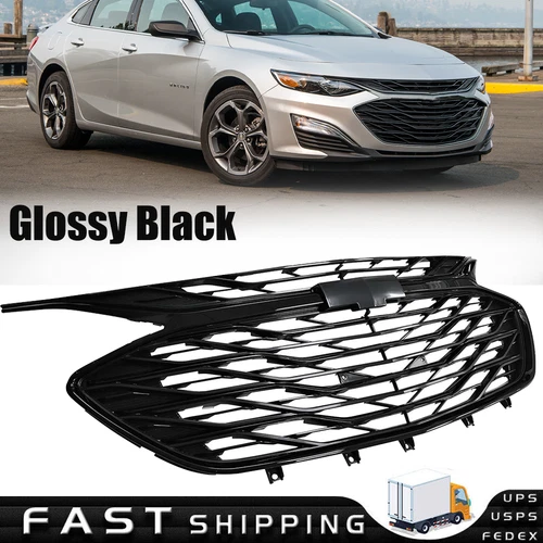 3PCS For Chevrolet Malibu 2019 2020-2023 Front Upper Grille Lower Glossy Grill - Picture 1 of 19