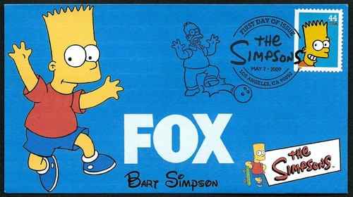USA, SCOTT # 4399-4403, SET OF 5 FDC COVERS THE SIMPSONS FOX CARTOON SHOW, RARE - Picture 4 of 11