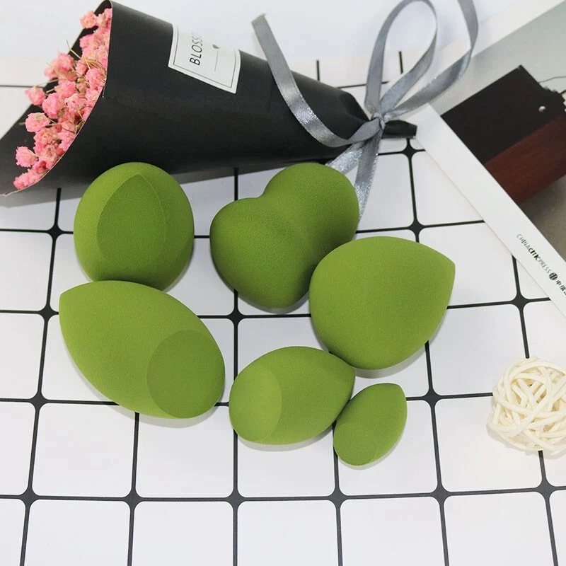 Juego de esponja de belleza licuadora de maquillaje de 6 piezas - multicolor Foto 2 de 3