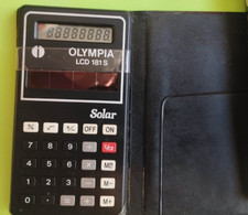 CALCULATRICE OLYMPIA LCD 181S Solar Electronic Calculator LIKENEW