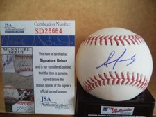 ALEX REYES ST. LOUIS CARDINALS SIGNATURE DEBUT SIGNED M.L. BASEBALL JSA SD28664