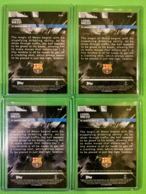Carte Lionel Messi Topps Chrome UEFA Refractor - Sensations 2018-19