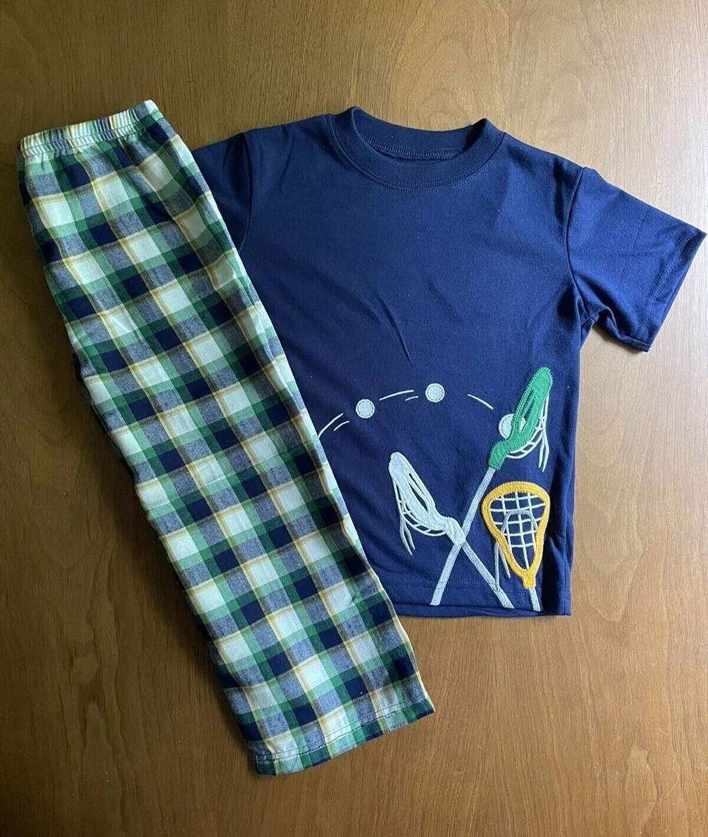 NWT Winning Athlete Sleepwear Lacrosse Short Sleeve 2 Piece Pajama