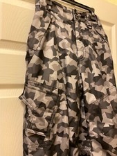 Athletech Camo Snow Pants Lined Water Resistant Outdoor Ski Snowboard Kids 10/12