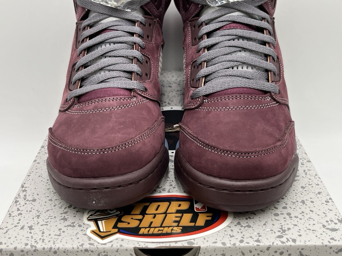 DS NEW AIR JORDAN V 5 BURGUNDY SIZE 7Y GS 2023 Authentic Rare