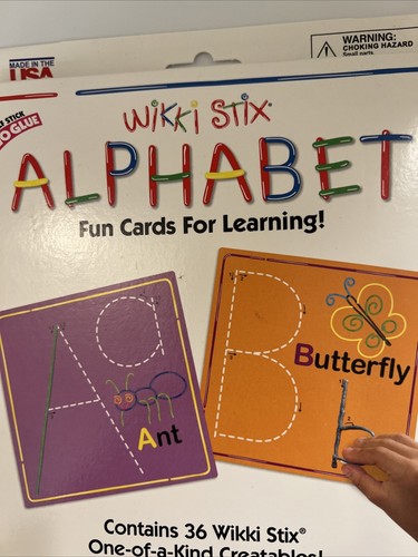 Wikki Stix Alphabet Fun Cards A-Z For Learning New - Bild 4 von 10