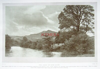 MOEL SIABOD & River Llugwy : Original 1924 'Britain Beautiful' Photo Print