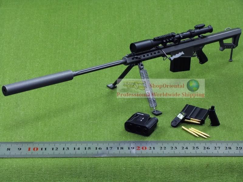 1/6 Scale Modern Era .50 Caliber Barrett Sniper Rifle 110146