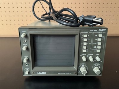 Leader 5860V Waveform Monitor Tested Working Good Very Good Condition