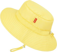 Toddler Baby Sun Hat, Adjustable Summer Bucket Hat Kids Quick Dry Water Resistan
