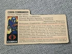 Vintage GI Joe 1982-83 Cobra Commander Straight Arm Red Back Filecard Gi Joe!