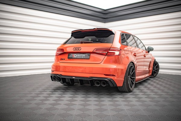 Maxton Design Heckansatz Diffusor V.2 Passend FüR Audi RS3 Sportback 8V FL Schwa-image