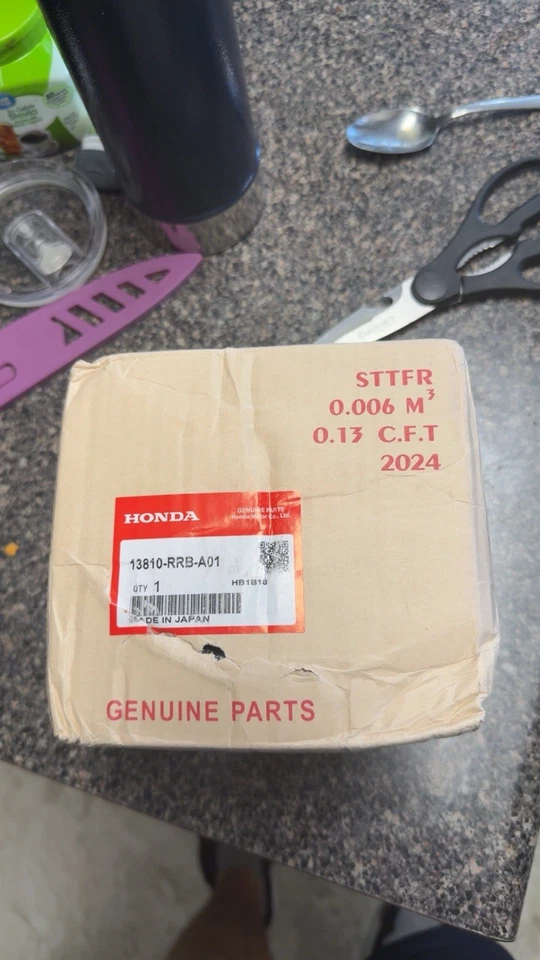 Polea del cigüeñal genuina Honda 13810-RRB-A01 para Civic Si 2006-2011 y 2002-2004 Foto 2 de 2