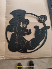 zio paperone Topolino Quadro In Metallo 