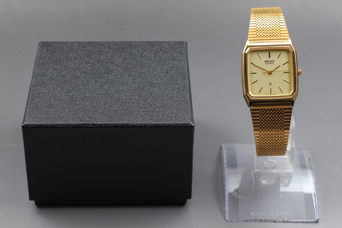 Vintage 1983 N MINT Seiko Seagull 6030-5430 SGP Gold Quartz