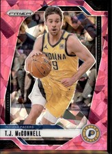 2024-25 Panini Prizm #191 T.J. McConnell Prizms Pink Ice Indiana Pacers