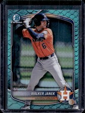 2025 Bowman Draft Walker Janek Chrome Aqua Reptilian Refractor #/125 Astros