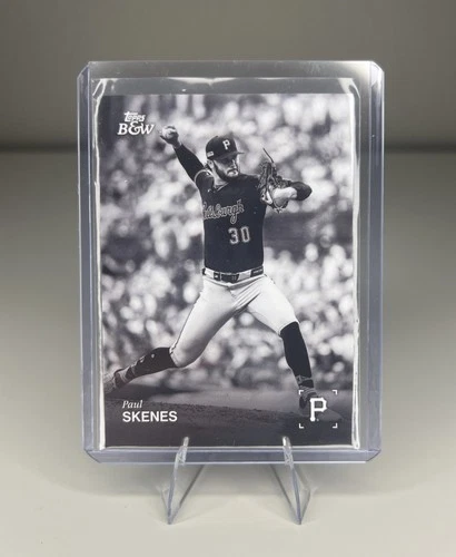2025 Topps Black & White Paul Skenes Base Card #008