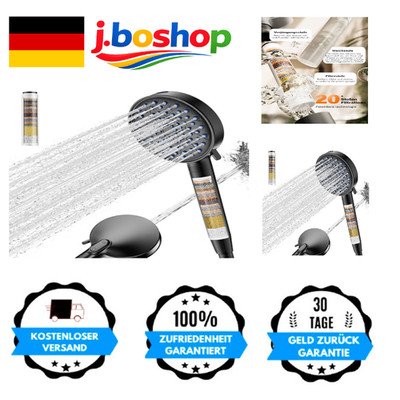 Cobbe Duschkopf 20 Schichten Filter Hochdruck 7 Strahlarten