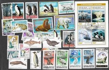 POLAR WILDLIFE NATURE  ON STAMPS  50 ALL DIFFERENT  COLLECTION     29/3/26