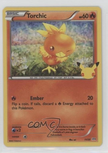 Torchic Confetti Holo Pokémon Sword & Shield McDonald's Collection #11