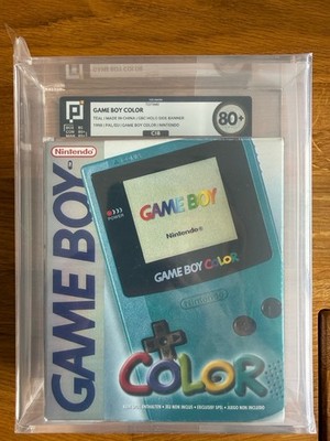 Gameboy Color VGA Pixel Teal Türkis Holo First Print 