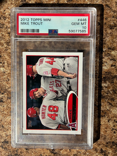 Mike Trout #446 2012 Topps Mini card