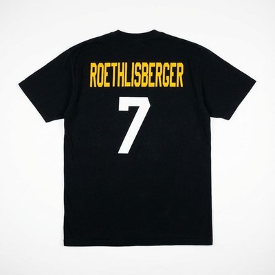 Pittsburgh Steelers NFL Team Apparel T-Shirt Herren Roethlisberger 7 Schwarz XL