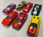 Hot Wheels Matchbox 1/64 Scale Vintage Ferrari Die Cast Lot of 7 Cars
