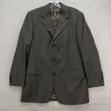 Brooks Brothers Blazer Men 41L Charcoal Grey 346 Wool 3 Button Sport Coat Jacket