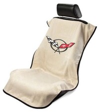 1pc Seat Armour Corvette Car Seat Towel- Tan