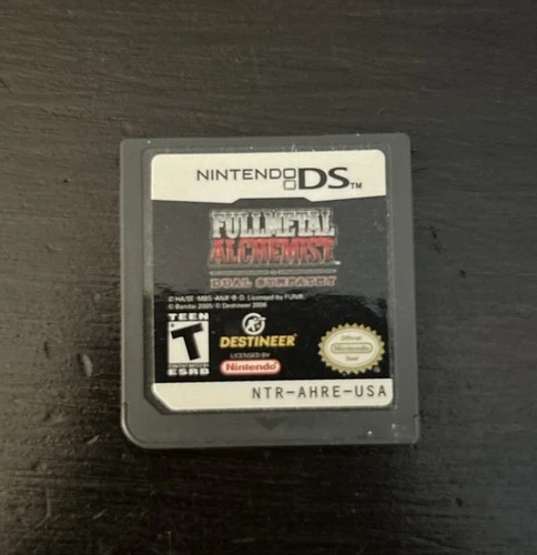 Nintendo DS Fullmetal Alchemist Dual Sympathy Cartridge Video Game Tested