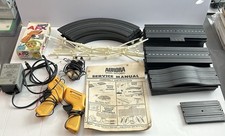 Vintage Lot Aurora HO Scale Slot Track with Power Pack Manual Untested