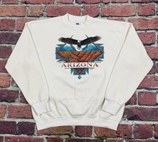 Vintage Arizona Grand Canyon Bald Eagle 90s Sweatshirt Nature Native 1995 Large
