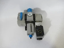 Festo 179199 LFR-M1-G1/8-C10RG Filter Regulator Assembly 10 bar 145 psi USED