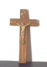 Christian  Religious Items - Wooden Crucifix 6" x 3"
