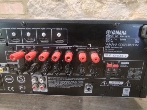 Yamaha RX-V671 Amplifier AV Receiver Black - Picture 8 of 9