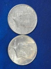 1964 Kennedy Half Dollar Silver Coins 0.9 Fineness (2 Pieces)
