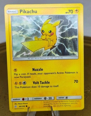 Pokémon TCG Pikachu Cosmic Eclipse 66/236 Common Non Holo 2019