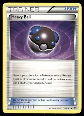 Pokemon Karten Schwerer Ball 140/162 Durchbruch XY Uncommon NM