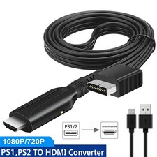 For Sony PS1 PS2 to HDMI Adapter Cable Game Console Audio Video Converter Cable