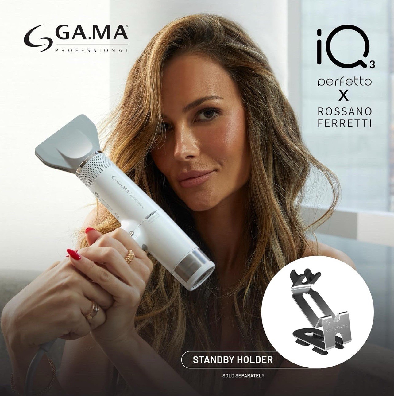 GA.MA iQ1 Perfetto Professional Hair Dryer – 120,000 RPM Brushless Motor