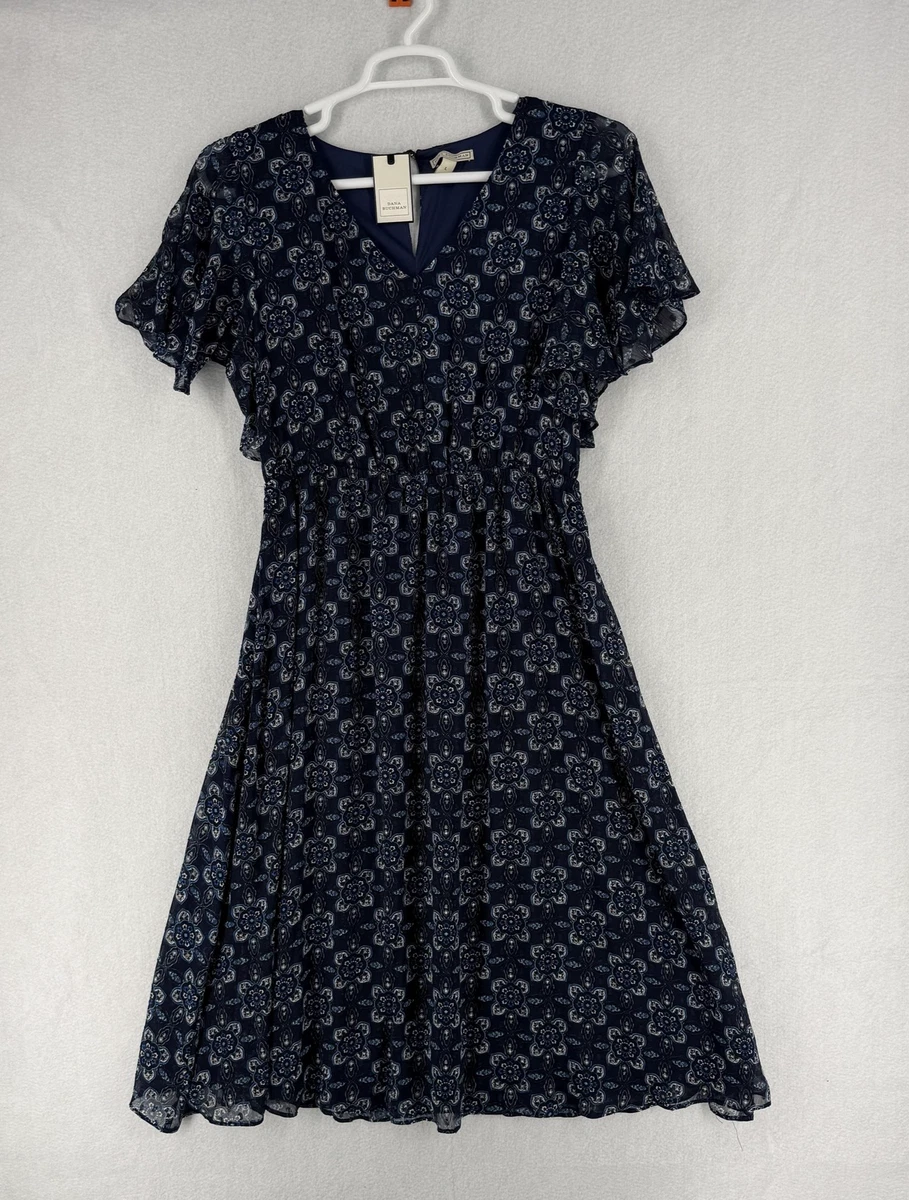 Robe femme Dana Buchman taille 10 motif multicolore sans manches