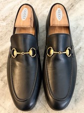 GUCCI JORDAAN Horsebit Leather Loafer Black 7.5 / 8 US 1100 1953