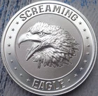 1 oz. SCREAMING EAGLE Patriotic BU round .999 silver